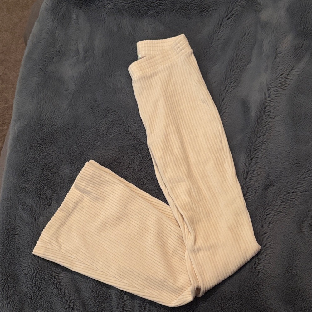 Aerie Beige Ribbed Pants